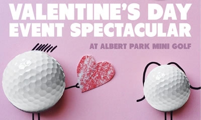 Valentine's Day at Albert Park Mini Golf