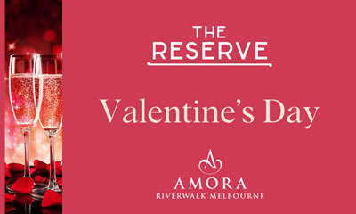 Valentine's Day at the Amora Riverwalk Melbourne